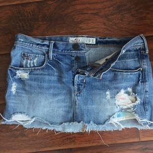 Hollister sz 7 jean skirt